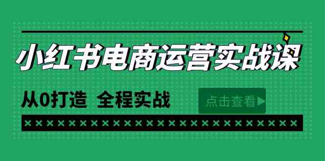 (9946期)最新小红书·电商运营实战课,从0打造 全程实战(65节视频课)