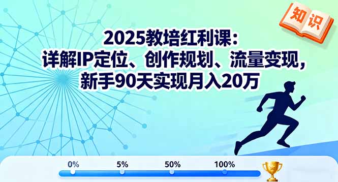 2025教培红利课:详解IP定位、创作规划、流量变现,新手90天实现月入20万-财富区