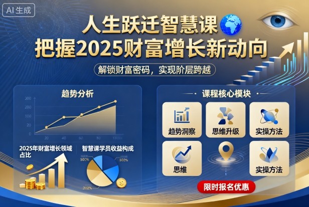 人生跃迁智慧课,把据2025财富增长新动向-财富区