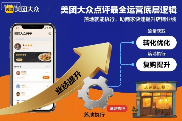 美团大众点评最全运营底层逻辑,落地就能执行,助商家快速提升店铺业绩-财富区